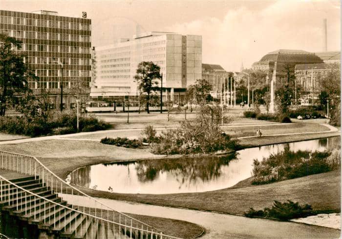 LEIPZIG Sachsen Am Schwanenteich – Ansichtskarte Leipzig