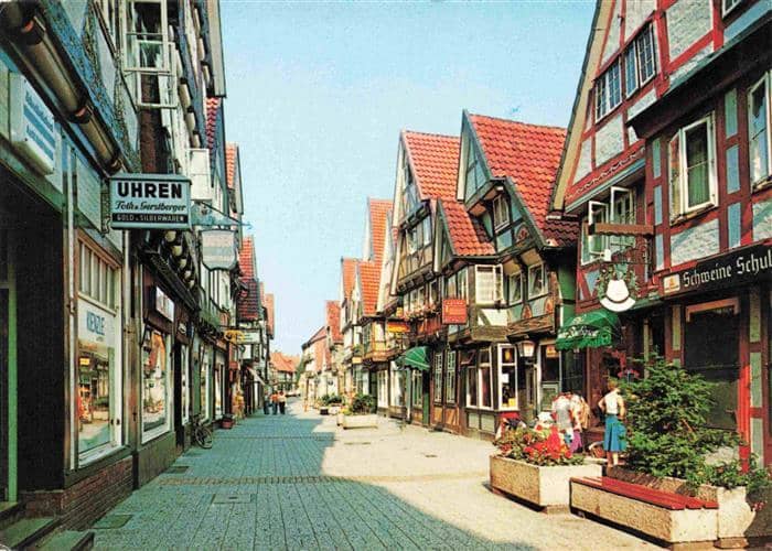 Celle  Niedersachsen Neue Strasse Altstadt Fachwerkhaeuser – Ansichtskarte Celle