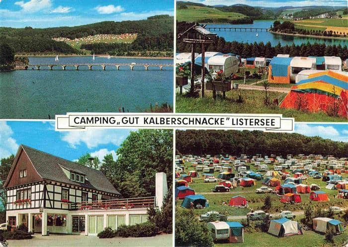 Kalberschnacke Drolshagen Camping Gut Kalberschnacke am Listersee Panorama – Ansichtskarte Drolshagen