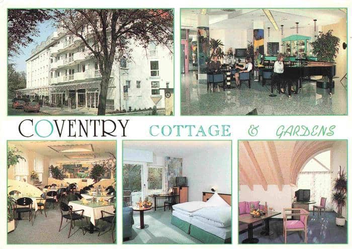 DRESDEN Elbe Coventry Cottage and Gardens – Ansichtskarte Dresden Elbe
