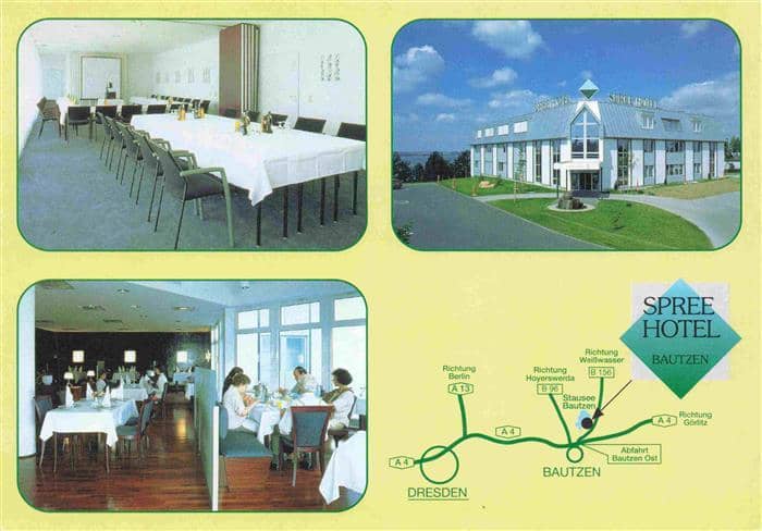 Bautzen Sachsen Spreehotel Restaurant Tagungsraum – Ansichtskarte Bautzen