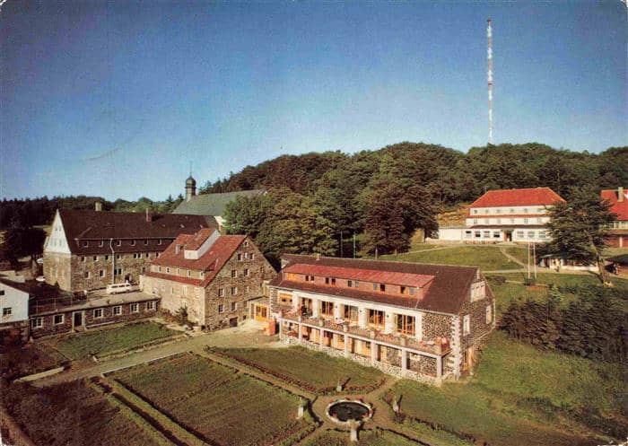 Kreuzberg  932m Rhoen Kloster Bischofsheim Berggasthof Hohn – Ansichtskarte Bischofsheim a.d.Rhön