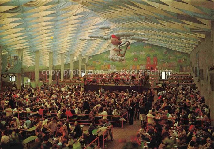 Allach MueNCHEN Bayern Hofbraeu-Festhalle Oktoberfest Bierzelt Festzelt Musikkap – 表面