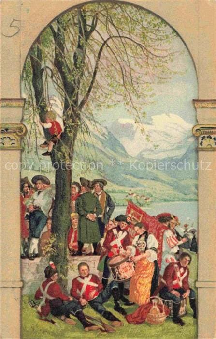 Bundesfeier Schweiz Jahrgang:  1918 fuer unsere Soldaten fete nationale – Vorderseite
