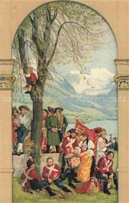 Bundesfeier Schweiz Jahrgang:  1918 fuer unsere Soldaten fete nationale – Vorderseite