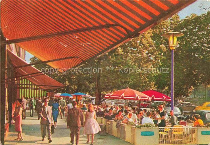 DuessELDORF  CITY Auf der Hoe Restaurant Café Terrasse – Vorderseite