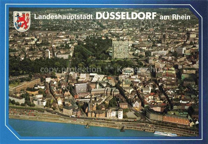 DuessELDORF  CITY Fliegeraufnahme – Vorderseite