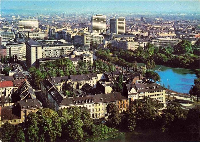 DuessELDORF  CITY Stadtpanorama Schwanenspiegel Graf-Adolf-Strasse – Vorderseite