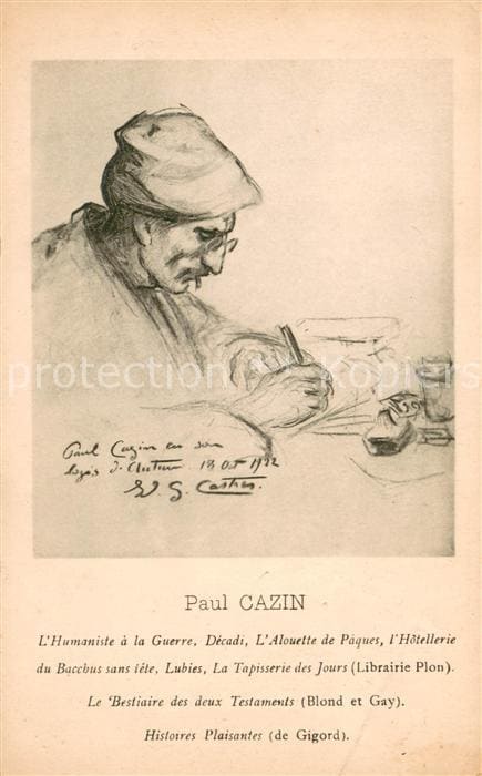 Persoenlichkeiten Paul Cazin – Vorderseite