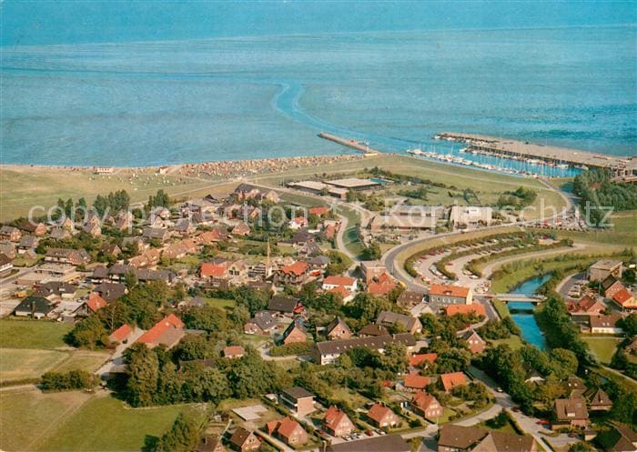 Schillig Horumersiel Nordseebad Friesland Niedersachsen Fliegeraufnahme – Vorderseite
