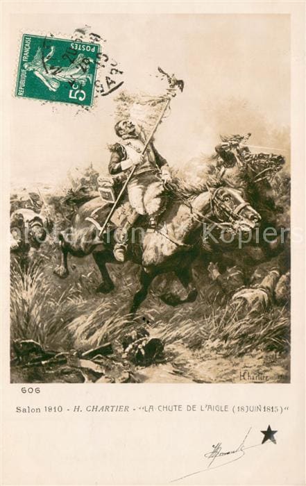 Verlag Salon de 1910 H.Chartier Der Fall des Adlers 18 juni 1815 – Vorderseite