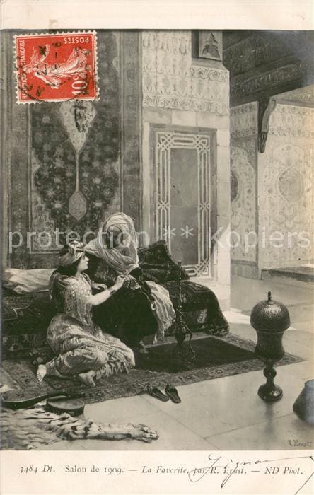 Verlag Salon de 1909 Nr. 3484 R.Ernst Die Favoriten – Vorderseite