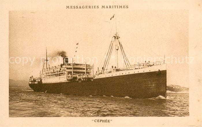 Dampfer Oceanliner Cephee – Front