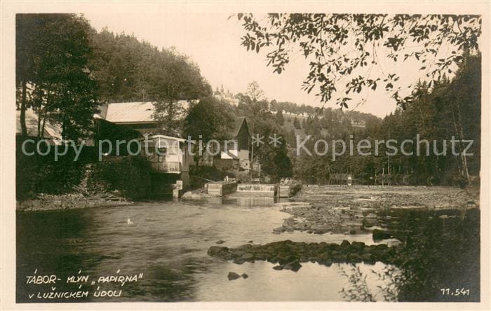 Tabor Czechia Mlyn Papirna v Luznickem udoli – Vorderseite