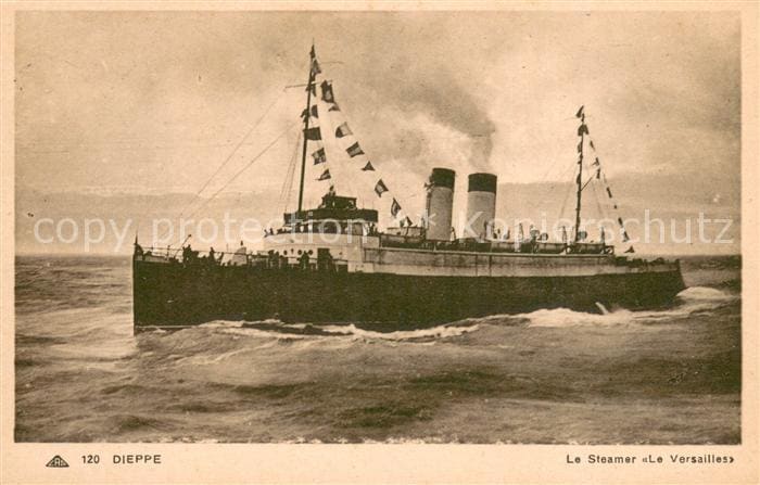Dampfer Oceanliner Dippe – Přední strana