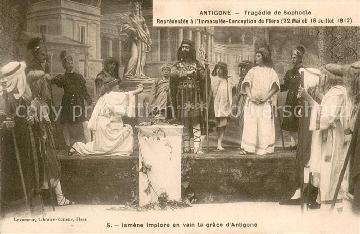 Theater Antigone-Tragédle de Sophocle – Fronte
