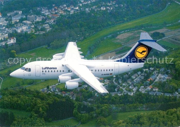 Flugzeuge Zivil Lufthansa Cityliner Avro RJ85 – Vorderseite