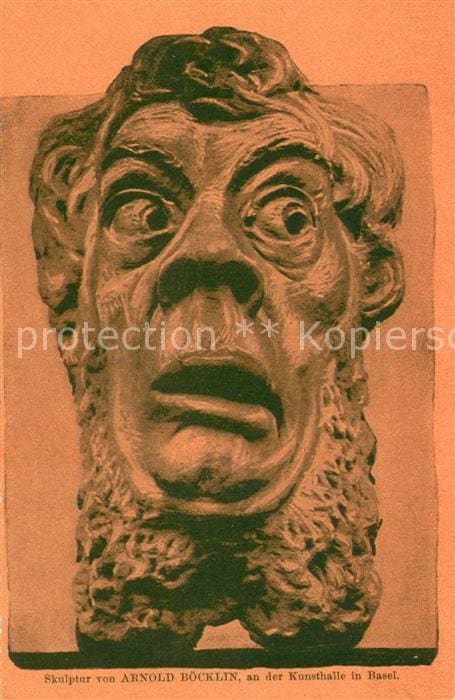 Boecklin Arnold Boecklin Skulptur vo Arnold Boecklin Kunsthalle Basel – Vorderseite