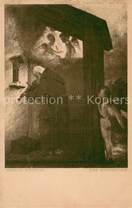 Boecklin Arnold Boecklin Der Einsidler – Recto