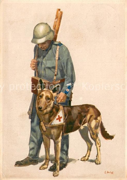 Schaeferhunde 1937  Fuer die Schweizerische Rote Kreuz – Vorderseite