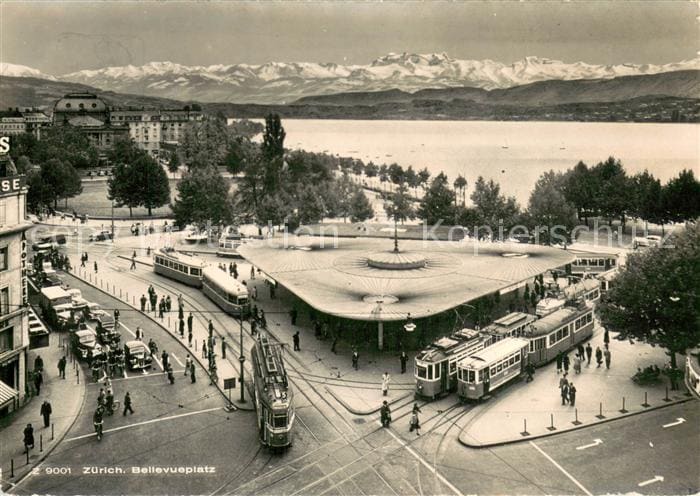 Strassenbahn 9001 Zuerich Bellevueplatz – Framsida