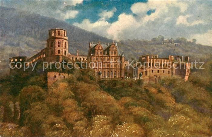Burgen Heidelberger Schloss – Vorderseite