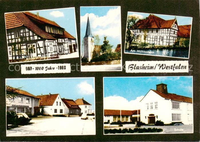 Blasheim 1000 Jahre Blasheim Baeckerei Muehlenteich Siedlung Schule Kirche – 表面