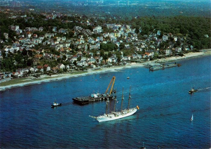 HAMBURG  CITY Elbe vor Blankenese – Vorderseite