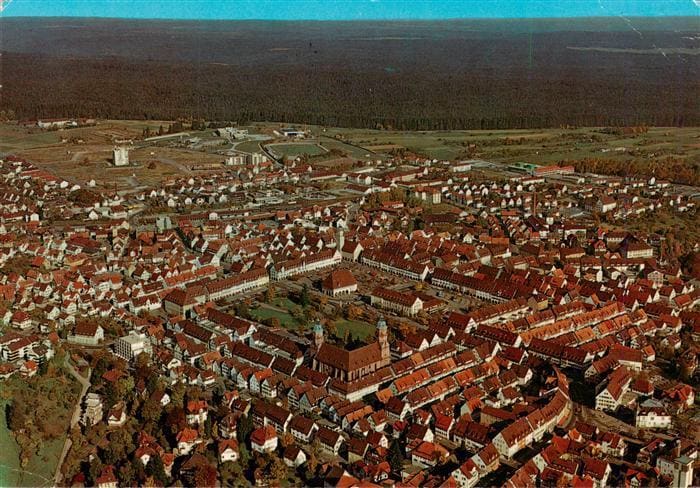 FREUDENSTADT BW Fliegeraufnahme – Vorderseite