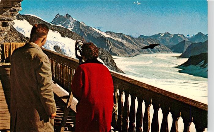 Gletscher Glacier Glaciar Jungfraujoch Berghaus Galerie Aletschgl – Vorderseite
