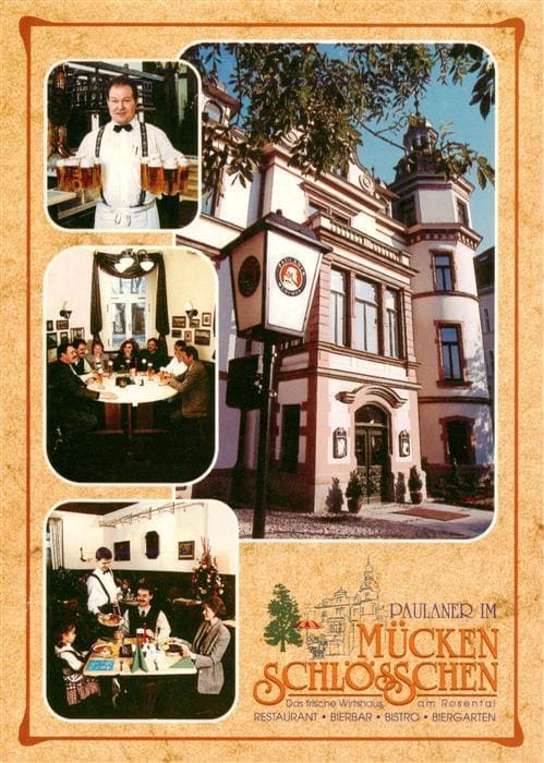 LEIPZIG Sachsen Mueckenschloesschen Paulaner Restaurant Bierbar Biergarten Kelln – Vorderseite