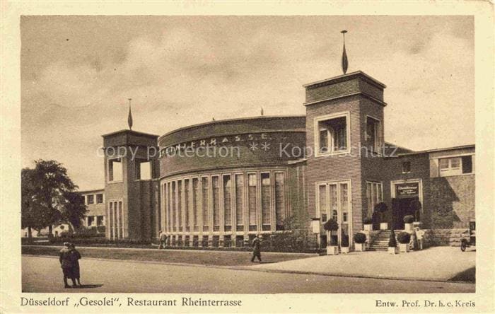 DuessELDORF CITY Gesolei Restaurant Rheinterrasse – Fronte
