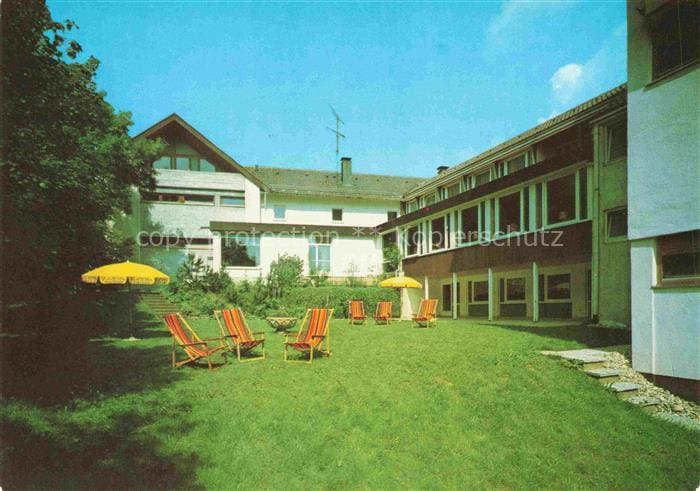 KNIEBIS Schwarzwald Freudenstadt BW Hotel-Restaurant-Klosterhof Innenhof Liegewi – Vorderseite