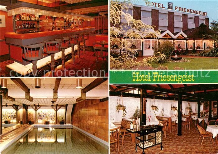 Wiesmoor Aurich Niedersachsen Hotel Restaurant Cafe Friesengeist Bar Hallenbad – Vorderseite