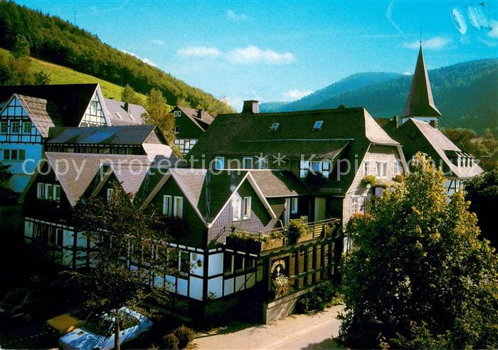 Boedefeld Schmallenberg Hochsauerlandkreis NRW Hotel Pension Albers – Vorderseite
