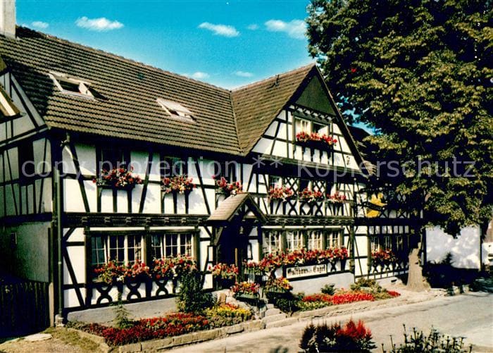 Sasbachwalden Achern Ortenaukreis BW Gasthaus Engel Fachwerkhaus Blumen- und We – Vorderseite