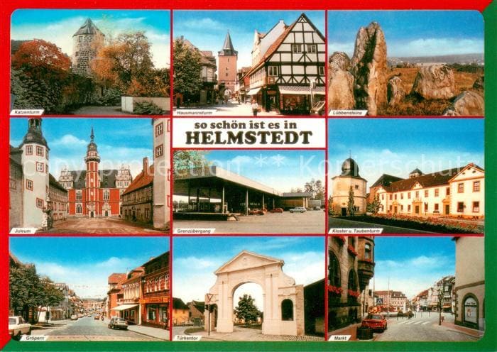 Helmstedt Niedersachsen Katzenturm Hausmannsturm Luebbensteine Juleum Grenzueber – Vorderseite
