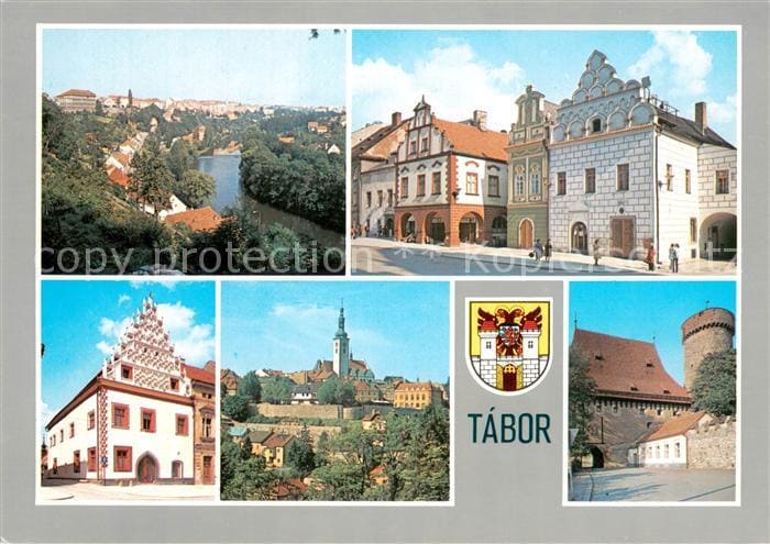 Tabor Czechia Panorama Narodni kulturni pamatkou V soucasnosti prumyslove stredi – Vorderseite