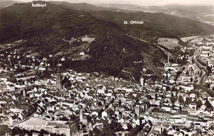 FREIBURG Breisgau BW Fliegeraufnahme mit Rosskopf und St Ottilien – الوجه الأمامي