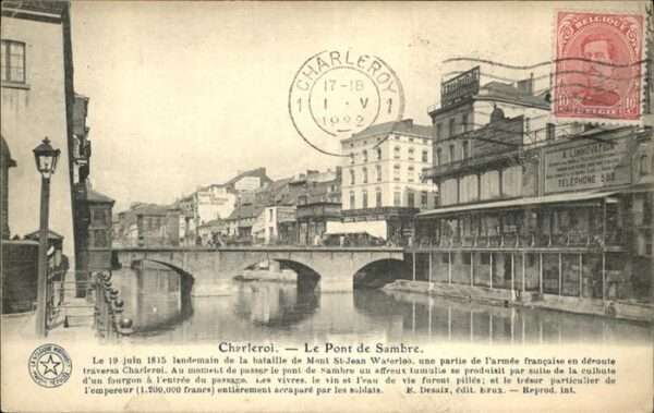Charleroi Wallonie Fluss Brücke Le Pont de Sambre