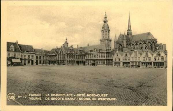 Furnes La Grand Place Cote Nord-Ouest Markt