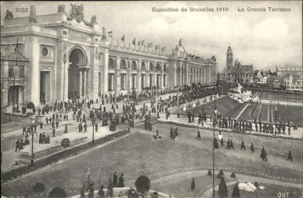 Bruxelles Bruessel La Grande Terrasse 1910