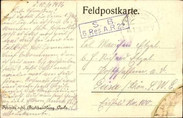 Aisne Liege Vouziers an der Aisne Feldpost – Bild 2