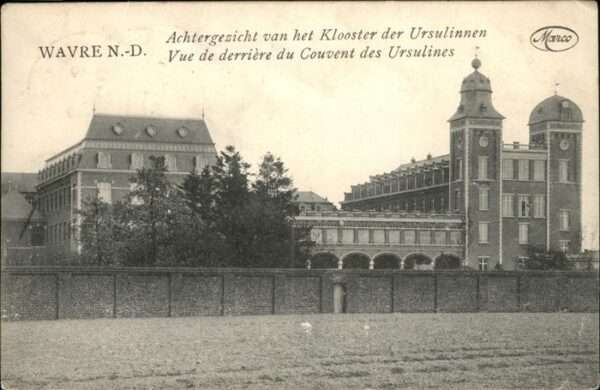 Wavre Wallon Achtergezicht van het Klooster Ursulinn