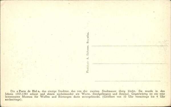 Bruxelles Bruessel Haller Thor Geschichte – Bild 2