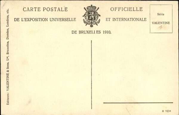 Bruxelles Bruessel Salle de Fete 1910 – Bild 2