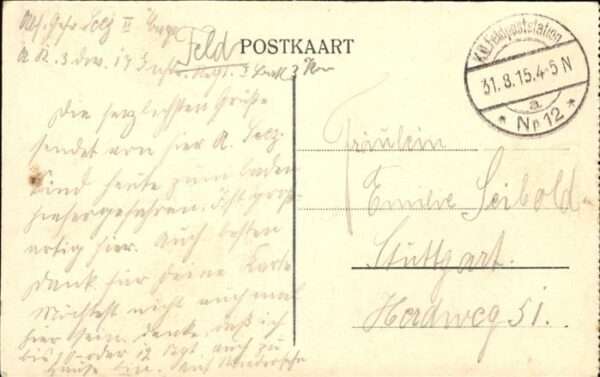 Oostende Ostende Baden Feldpost – Bild 2