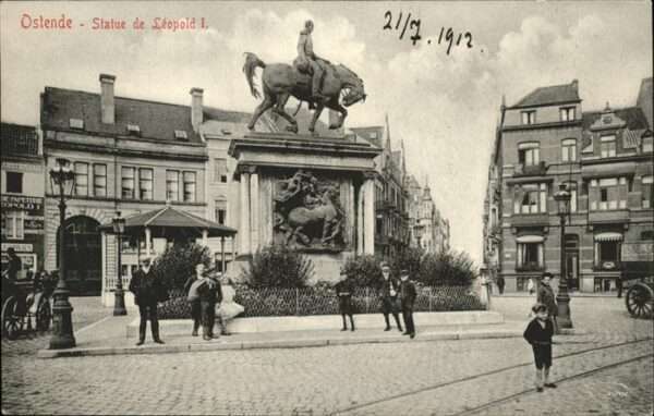 Ostende Oostende Statue de Leopold I.
