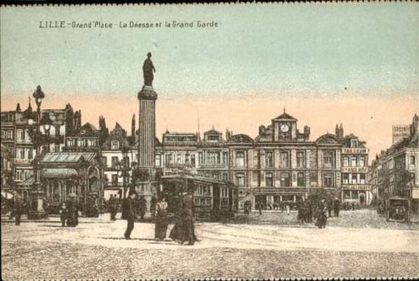 Lille Antwerpen Grand Place Deesse et la Grand Garde St