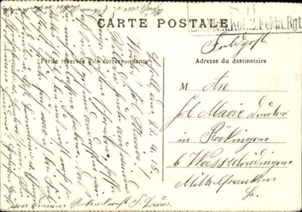 Lille 59 Hotel des Postes Feldpost – Bild 2